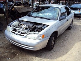 2000 TOYOTA COROLLA 4cyl. 3 speed COLOR-SILVER STK# Z10095