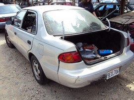 2000 TOYOTA COROLLA 4cyl. 3 speed COLOR-SILVER STK# Z10095