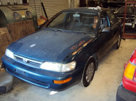 1993 TOYOTA COROLLA 4 DOOR SEDAN STD MODEL 1.6L AT 3 SPEED COLOR GREEN Z14602