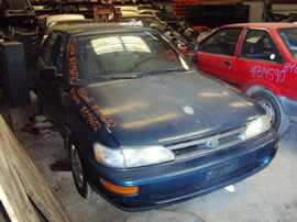 1993 TOYOTA COROLLA 4 DOOR SEDAN STD MODEL 1.6L AT 3 SPEED COLOR GREEN Z14602