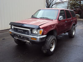1991 TOYOTA 4RUNNER SR5 MODEL 3.0L V6 MT 4X4 COLOR RED Z14608