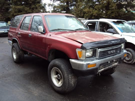 1991 TOYOTA 4RUNNER SR5 MODEL 3.0L V6 MT 4X4 COLOR RED Z14608