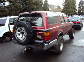 1991 TOYOTA 4RUNNER SR5 MODEL 3.0L V6 MT 4X4 COLOR RED Z14608