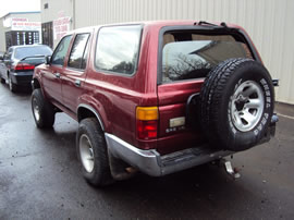 1991 TOYOTA 4RUNNER SR5 MODEL 3.0L V6 MT 4X4 COLOR RED Z14608