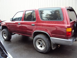 1991 TOYOTA 4RUNNER SR5 MODEL 3.0L V6 MT 4X4 COLOR RED Z14608