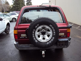 1991 TOYOTA 4RUNNER SR5 MODEL 3.0L V6 MT 4X4 COLOR RED Z14608