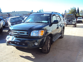 2001 TOYOTA SEQUOIA SUV LIMITED MODEL 4.7L V8 IFORCE AT 4WD COLOR GREEN STK Z13391