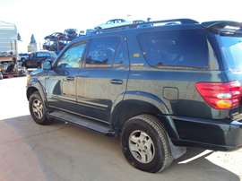 2001 TOYOTA SEQUOIA SUV LIMITED MODEL 4.7L V8 IFORCE AT 4WD COLOR GREEN STK Z13391