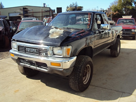 1991 TOYOTA PICK UP XTRA CAB DELUXE MODEL 3.0L V6 AT 4X4 COLOR BLACK  STK Z13393