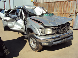 2001 TOYOTA TACOMA SR5 DLX MODEL 4 DOOR DOUBLE CAB 3.4L V6 AT 4X4 COLOR SILVER STK Z13395