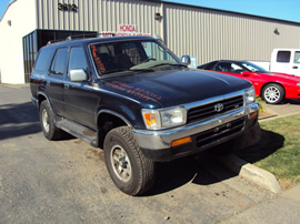 1993 TOYOTA 4 RUNNER SUV SR5 MODEL 3.0L V6 AT 4X4 COLOR BLUE STK Z13397