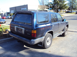 1993 TOYOTA 4 RUNNER SUV SR5 MODEL 3.0L V6 AT 4X4 COLOR BLUE STK Z13397