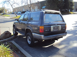 1993 TOYOTA 4 RUNNER SUV SR5 MODEL 3.0L V6 AT 4X4 COLOR BLUE STK Z13397