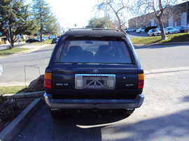1993 TOYOTA 4 RUNNER SUV SR5 MODEL 3.0L V6 AT 4X4 COLOR BLUE STK Z13397