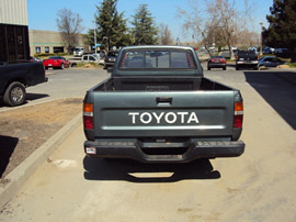 1993 TOYOTA PICK UP REGULAR CAB STANDARD MODEL 2.4L EFI MT 2WD COLOR GREEN STK Z13399