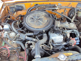 1979 TOYOTA PICK UP REGULAR CAB STD MODEL 2.4L CARBURETOR  MT 4SPEED 2WD COLOR ORANGE Z14622