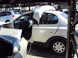 2002 TOYOTA ECHO 4 DOOR SEDAN STD MODEL 1.5L MT FWD COLOR WHITE Z14628