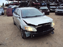 2003 TOYOTA COROLLA 4 DOOR SEDAN LE MODEL 1.8L AT FWD COLOR SILVER STK Z13404