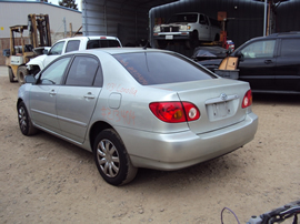 2003 TOYOTA COROLLA 4 DOOR SEDAN LE MODEL 1.8L AT FWD COLOR SILVER STK Z13404