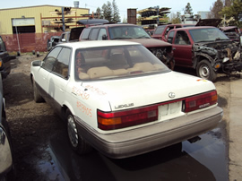 1990 LEXUS ES 250 MODEL 4 DOOR SEDAN 2.5L V6 AT 2WD COLOR WHITE STK Z13405