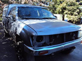 1996 TOYOTA T100 XTRA CAB STD MODEL 3.4L V6 AT 4X4 COLOR GRAY Z14633