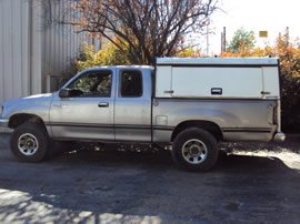 1996 TOYOTA T100 XTRA CAB STD MODEL 3.4L V6 AT 4X4 COLOR GRAY Z14633