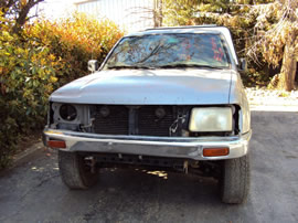 1996 TOYOTA T100 XTRA CAB STD MODEL 3.4L V6 AT 4X4 COLOR GRAY Z14633