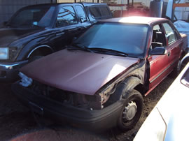 1990 TOYOTA COROLLA 4 DOOR SEDAN DLX MODEL 1.6L AT FWD COLOR RED Z14645