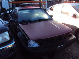 1990 TOYOTA COROLLA 4 DOOR SEDAN DLX MODEL 1.6L AT FWD COLOR RED Z14645