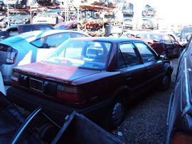 1990 TOYOTA COROLLA 4 DOOR SEDAN DLX MODEL 1.6L AT FWD COLOR RED Z14645