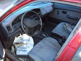 1990 TOYOTA COROLLA 4 DOOR SEDAN DLX MODEL 1.6L AT FWD COLOR RED Z14645