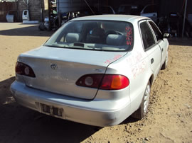 2001 TOYOTA COROLLA 4 DOOR SEDAN CE MODEL 1.8L AT FWD COLOR SILVER Z14651