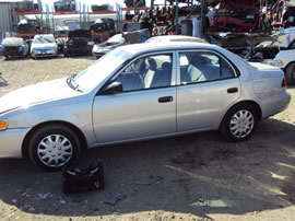 2001 TOYOTA COROLLA 4 DOOR SEDAN CE MODEL 1.8L AT FWD COLOR SILVER Z14651