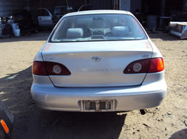 2001 TOYOTA COROLLA 4 DOOR SEDAN CE MODEL 1.8L AT FWD COLOR SILVER Z14651