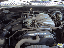 2002 TOYOTA TACOMA 4 DOOR DOUBLE CAB PRE RUNNER MODEL 3.4L V6 AT 2WD COLOR BLACK STK Z13408
