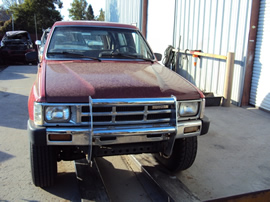 1986 TOYOTA 4 RUNNER 2 DOOR DELUXE MODEL 2.4L EFI AT 4X4 WITH MANUAL LOCKING HUBS COLOR RED STK Z13411