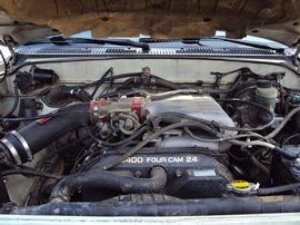 1998 TOYOTA TACOMA XTRA CAB DELUXE MODEL WITH TRD PACKAGE 3.4L V6 MT 4X4 WITH REAR DIFF LOCK COLOR WHITE STK Z13413