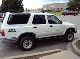 1995 TOYOTA 4RUNNER SR5 MODEL 3.0L V6 AT 4X4 COLOR WHITE Z14656