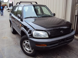 1997 TOYOTA RAV4 4 DOOR L MODEL 2.0L MT AWD WITH E LOCK DIFF COLOR BLACK  Z14659