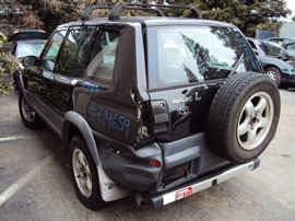 1997 TOYOTA RAV4 4 DOOR L MODEL 2.0L MT AWD WITH E LOCK DIFF COLOR BLACK  Z14659