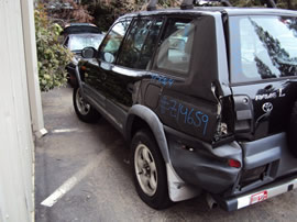 1997 TOYOTA RAV4 4 DOOR L MODEL 2.0L MT AWD WITH E LOCK DIFF COLOR BLACK  Z14659