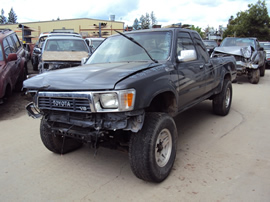 1991 TOYOTA TRUCK XTRA CAB SR5 MODEL 3.0L V6 MT 4X4 COLOR GRAY  STK Z13419