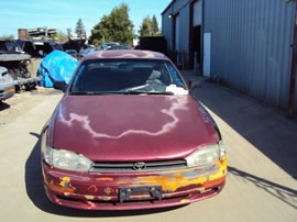 1992 TOYOTA CAMRY 4 DOOR SEDAN DX MODEL 2.2L AT FWD COLOR RED Z14671