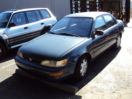 1995 TOYOTA COROLLA 4 DOOR SEDAN DX MODEL 1.8L AT FWD COLOR GREEN STK Z13422