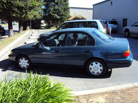 1995 TOYOTA COROLLA 4 DOOR SEDAN DX MODEL 1.8L AT FWD COLOR GREEN STK Z13422