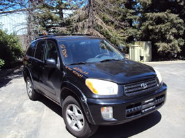 2002 TOYOTA RAV4 4 DOOR L MODEL 2.0L AT AWD COLOR BLACK Z14677
