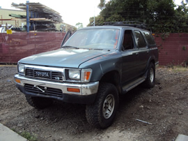 1991 TOYOTA 4RUNNER SUV SR5 MODEL 3.0L V6 MT 4X4 COLOR GREEN STK Z13432