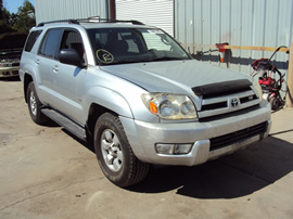 2004 TOYOTA 4RUNNER SR5 MODEL 4.7L V8 AT 2WD COLOR SILVER STK Z13436