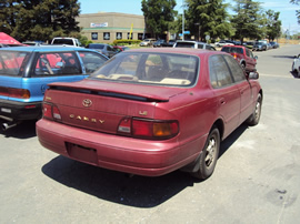 1995 TOYOTA CAMRY 4 DOOR SEDAN LE MODEL 2.2L AT FWD COLOR RED STK Z13436