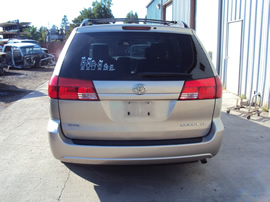 2004 TOYOTA SIENNA VAN LE MODEL 3.3L V6 AT FWD COLOR GOLD STK Z13439